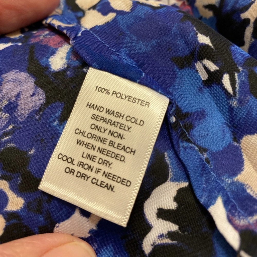 White House Black Market Multicolor Floral Ruffle Top - Picture 3 of 16